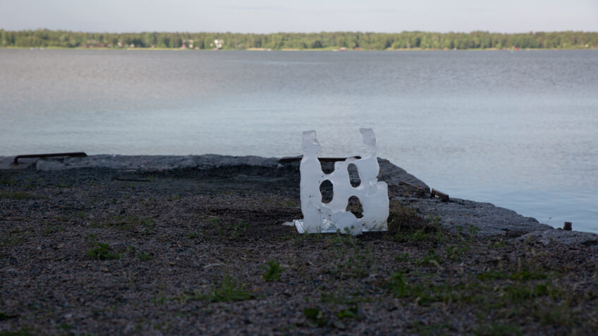 Dokumentationsbild av skulpturgruppen Det perfekta förbandet